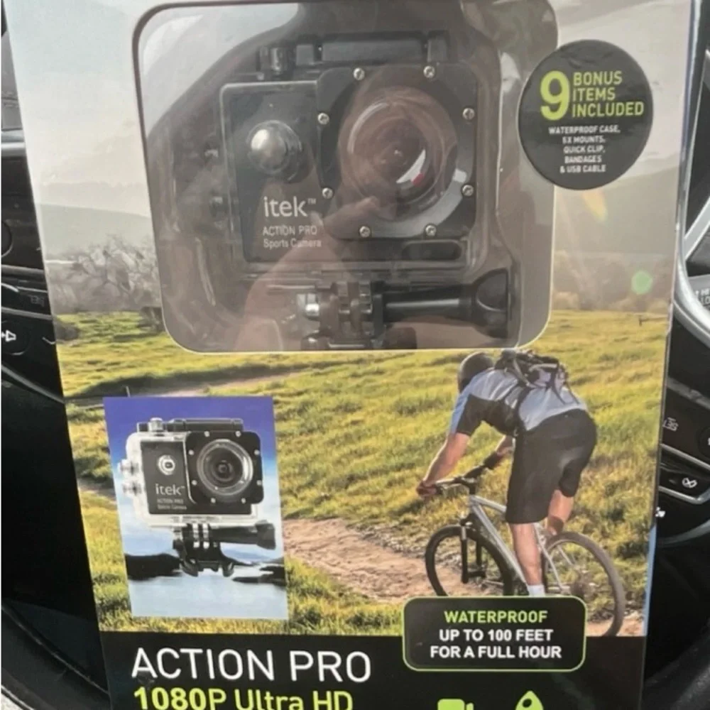 Action Pro 1080P Ultra HD Sports Camera - Black